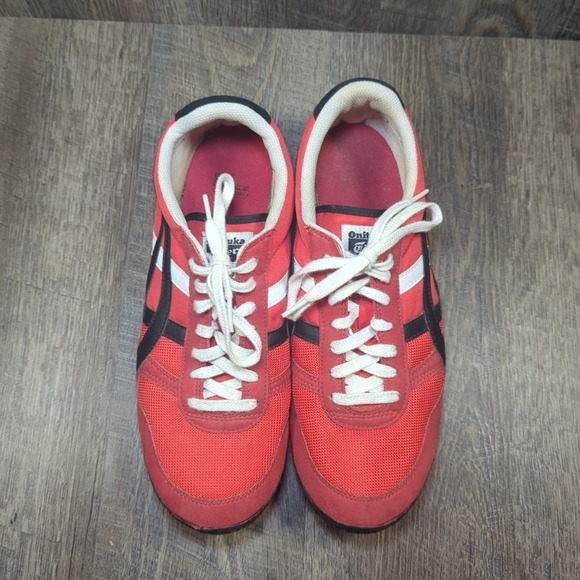 Asics Onitsuka Tiger Ultimate 81 Mens Size 10 Fiery Red Black Activewear Sneaker - Picture 5 of 13